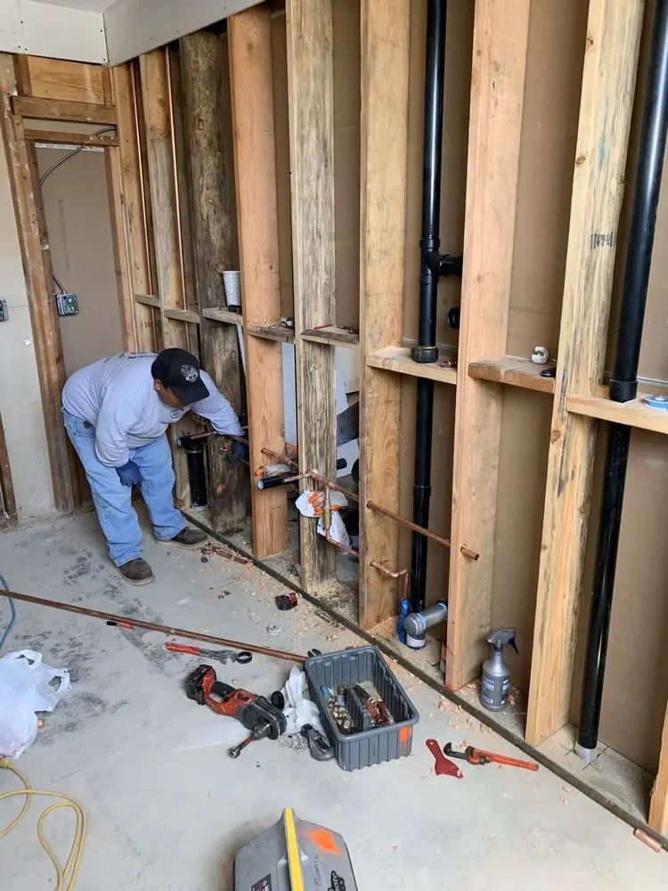 Commercial rough-in plumbing for Water Heater Replacement in Carter